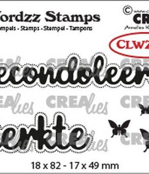 Crealies Clearstamp Wordzz Gecondoleerd sterkte (NL) CLWZS05 18x82mm