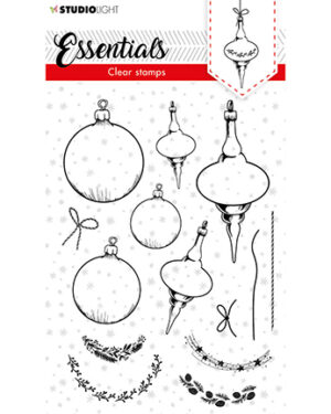 SL-ES-STAMP95 – SL Clear stamp Christmas Baubles Essentials nr.95