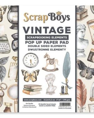 Scrapboys POP UP Paper Pad – Vintage