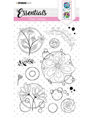 SL-ES-STAMP118 – SL Clear Stamp Quirky top flowers Essentials nr.118