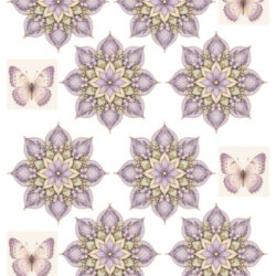 Fairybells combi knipvel voor pop-up en decoupage - lavendel bloem 99083/032