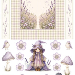 Fairybells combi knipvel voor pop-up en decoupage - lavendel combi 99083/034